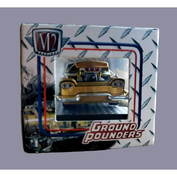 2009 M2 Machines 1958 Plymouth Fury Ground Pounders Release 01 1:64 Gold 09-06 - Picture 8 of 10